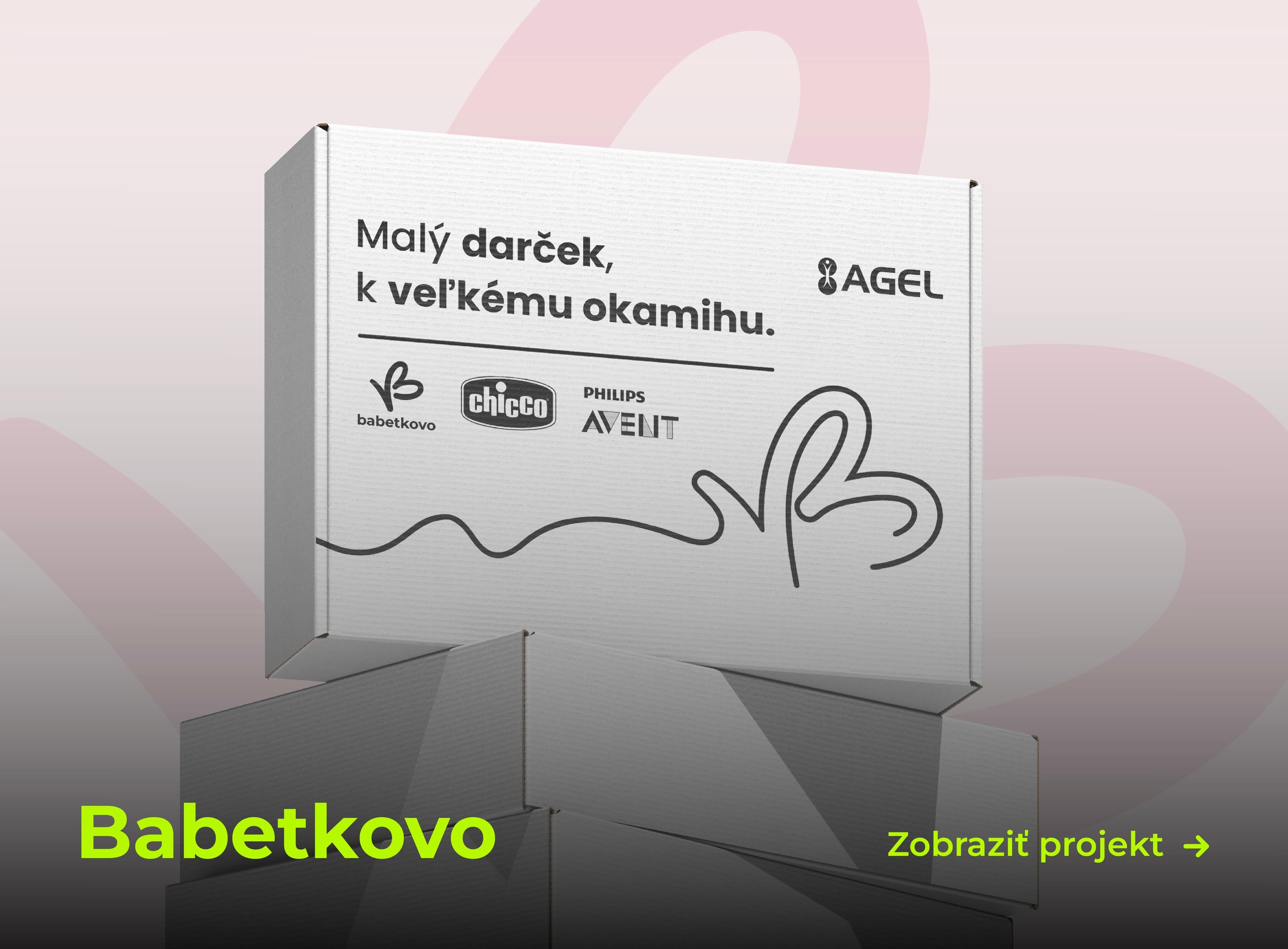 Darčeková krabica - vizualizácia krabice Babetkovo