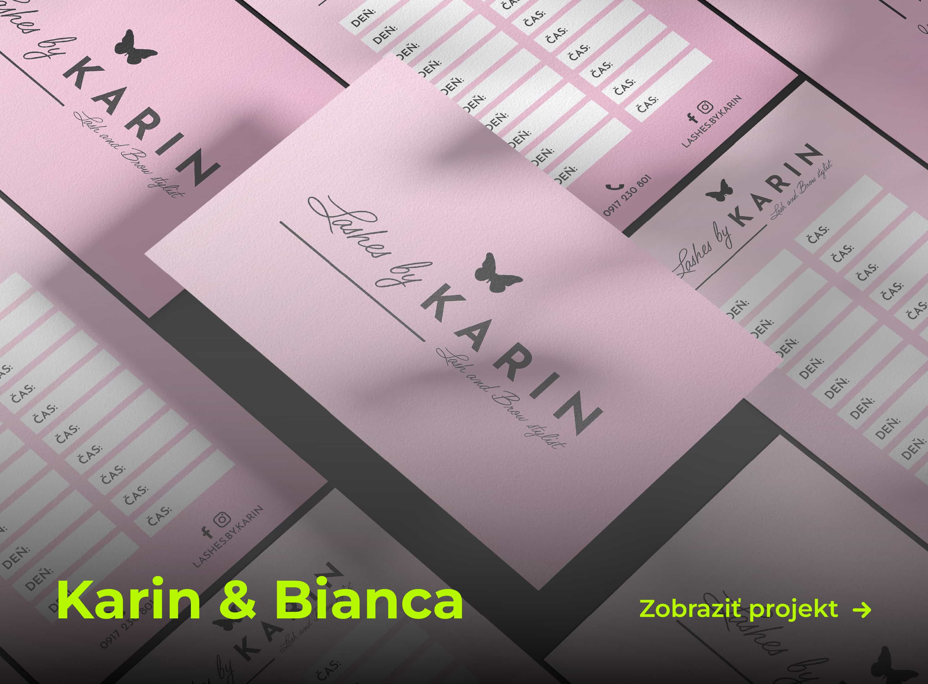 vizitky Lashes by KARIN