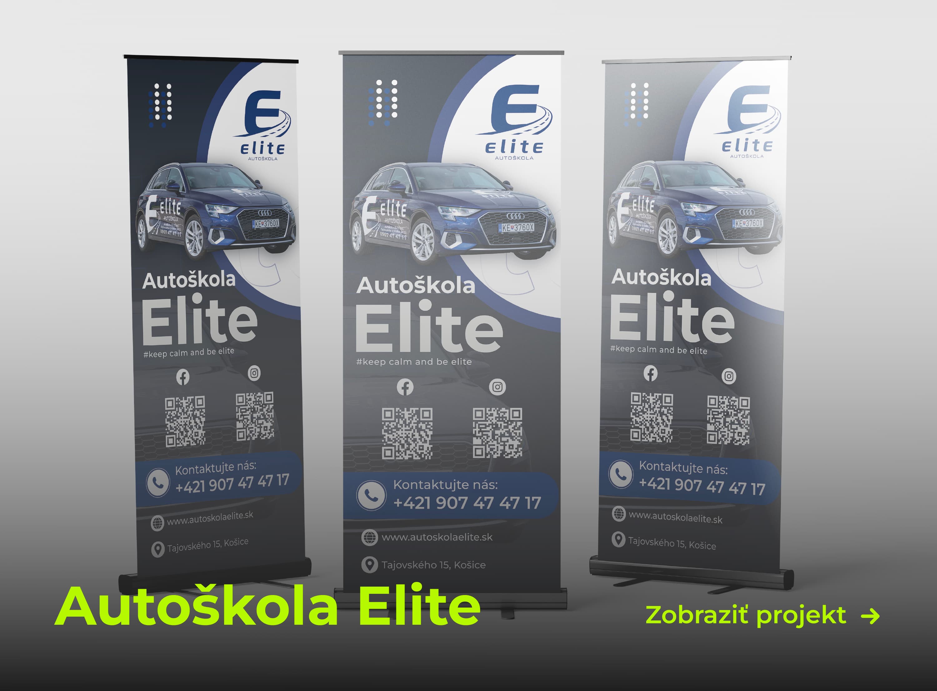 rollup pre autoškolu ELITE