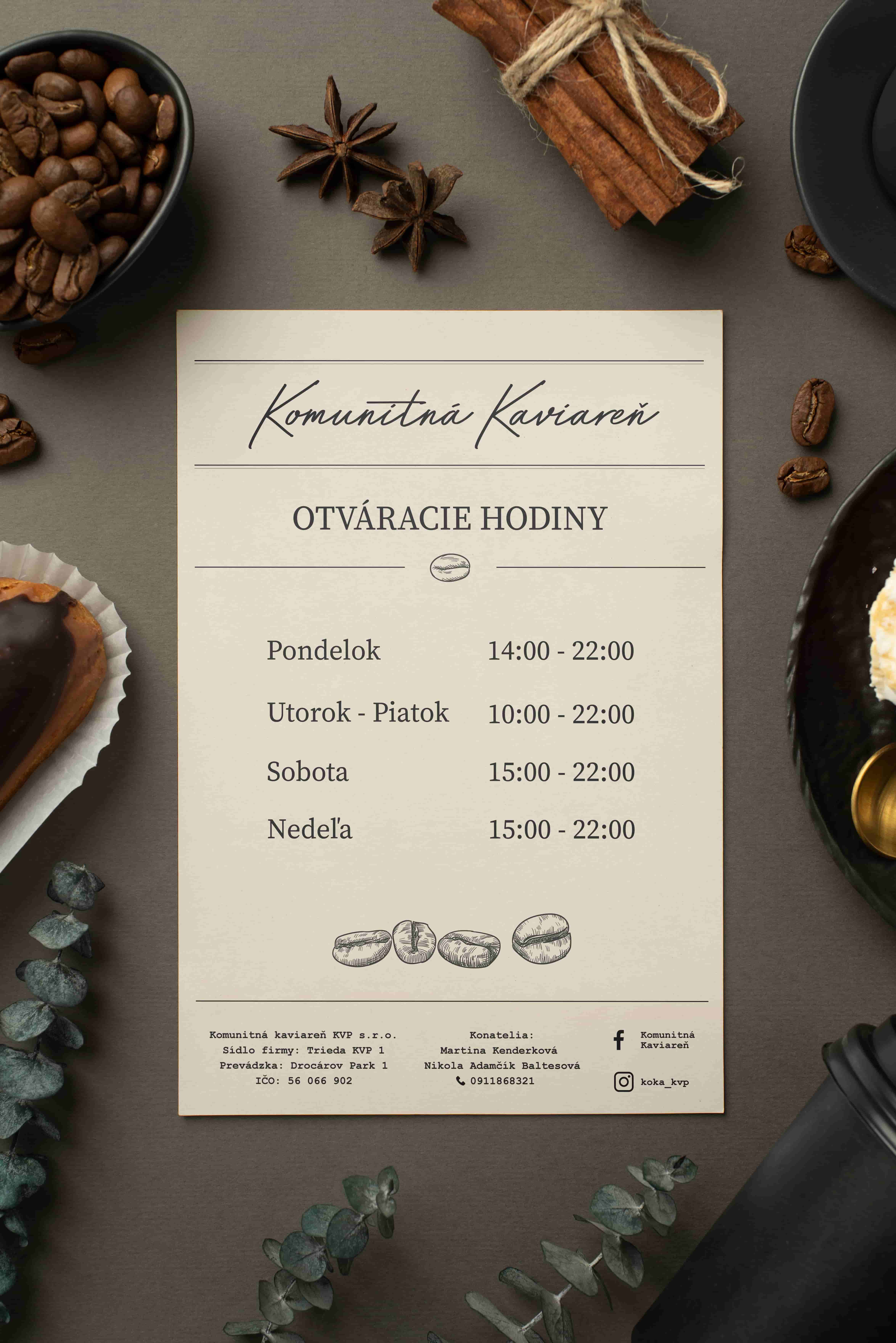 Otváracie hodiny.