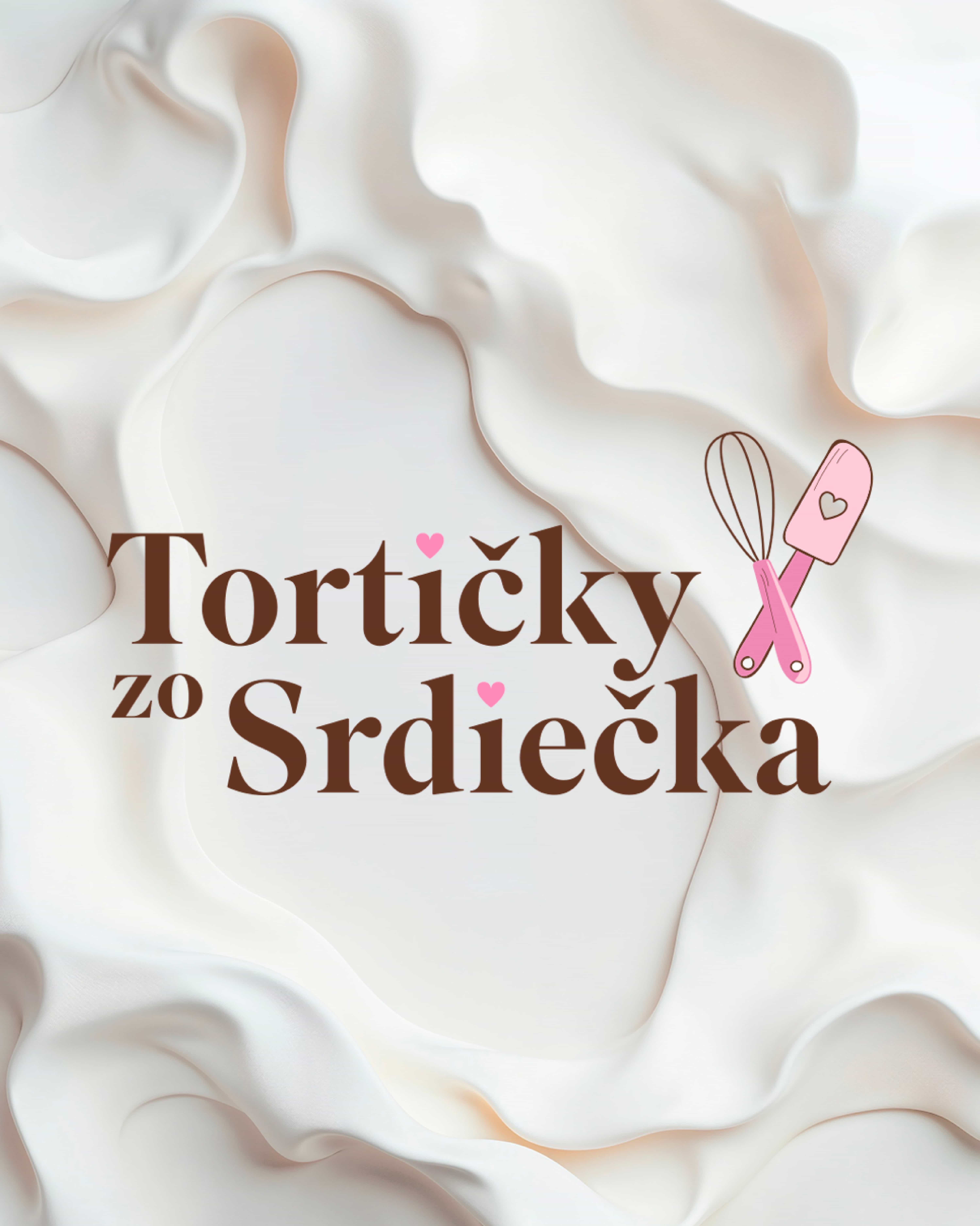 Logo cukrárne Tortičky zo Srdiečka.